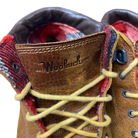 Woolrich Leather Lace-up Hiking Boot Vibram soles women’s - Picture 3 of 15